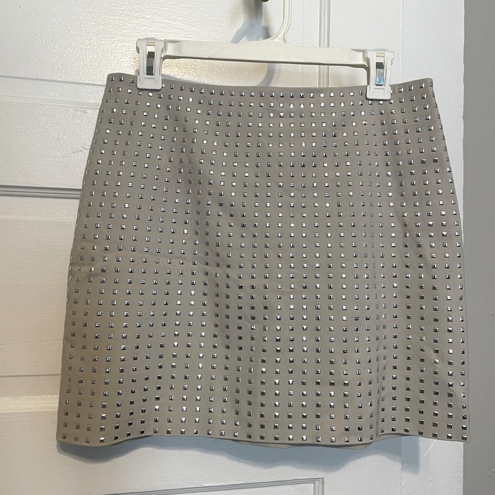 H&M Mirror Studded Mini Skirt
